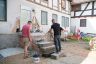 8.8.2020 Die Treppe wird neu gesetzt